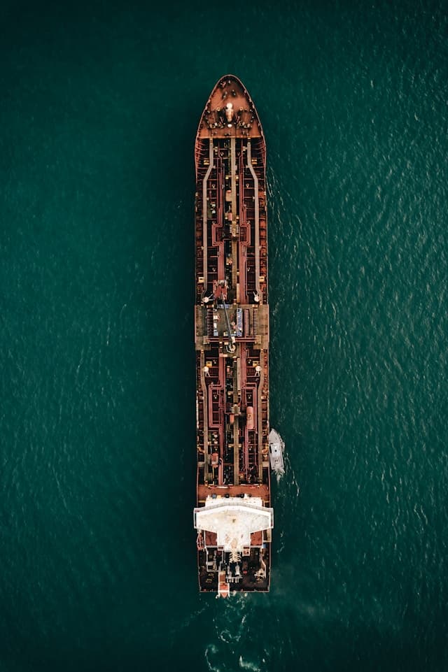 Vessel at sea
